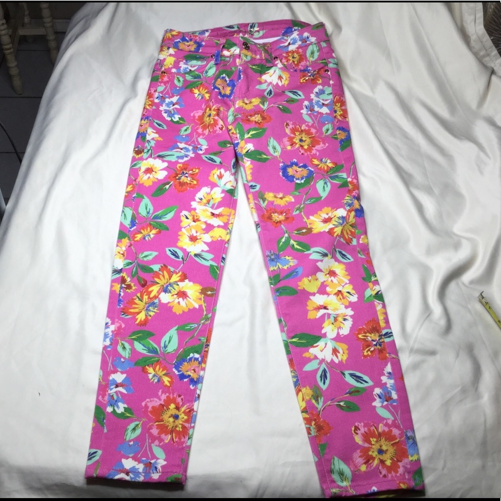 Kate Spade Floral Brooke Street Jeans - 25